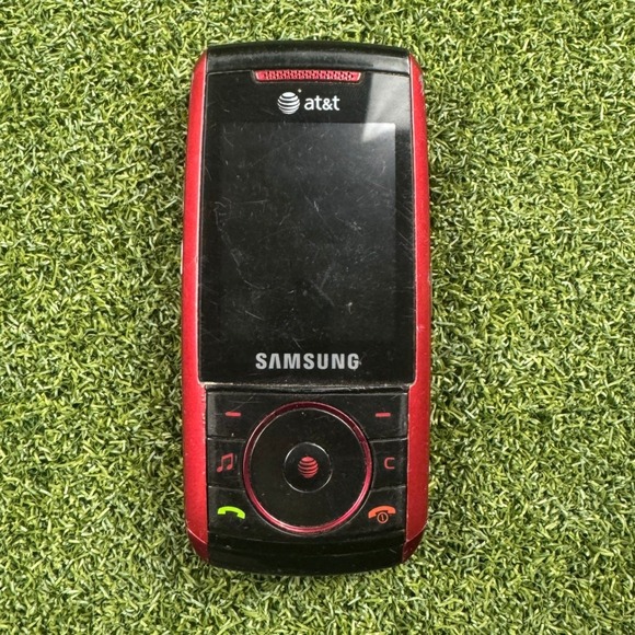 Samsung Other - Samsung‎ SGH-A737 AT&T Red Slider Mobile Phone Vintage 3G Music Player MicroSD